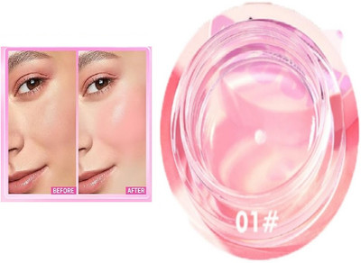 LILLYAMOR 3D Jelly Blush Multi-Use Lip Stain Tint and Cheek Stick(Pink)