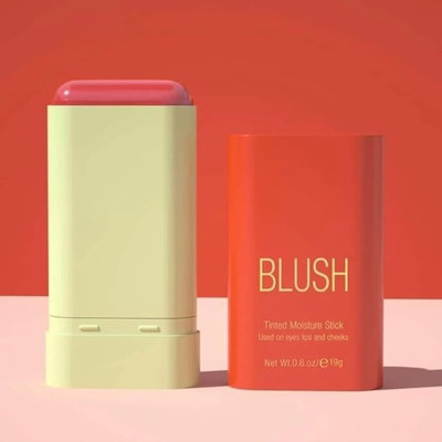 Scheibe Cream Blush Stick - Multi-Use Makeup Stick for Cheeks and Lips(Red)