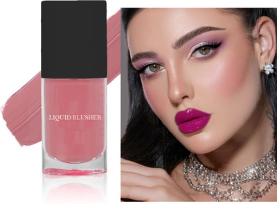 ADJD Liquid Blush Matte Finish Highly Pigmented Weightless Blush(RESTFUL ROSE)