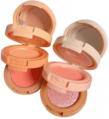 BLUEMERMAID 3-in-1 Highlighter + Contour & Blush Set of 2(MULTICOLOR)