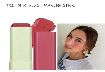Lui Pui LONG LASTING DARK RED MATTE BLUSH MAKEUP STICK(DARK RED)