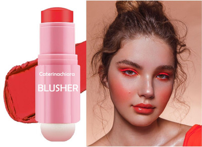 CATERINACHIARA Blush For Cheeks, Lips and Eyes Lightweight blusher(rose red)