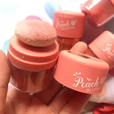 THTC New Soft Face Blusher Powder Cheek lightwet and long lasting(peach)