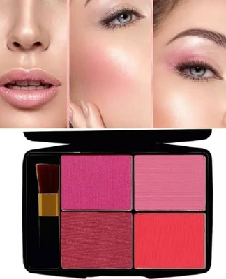 LILLYAMOR Soft Blush Matte and Shimmer Blusher Palette(Multicolor)