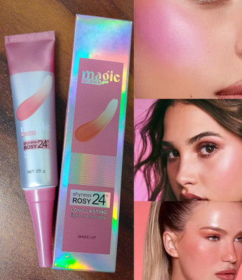 GABBU Make Up Blush Magic Color Changing Blush for Cheek and Lip Tint(Pink)