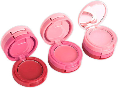 LOVE HUDA 3in1 Lip and Tint Blush Baked Blusher Highlighter Lips Eyes Cheek Makeup Palette(Multi Purpose Pink Long Lasting Multicolor)