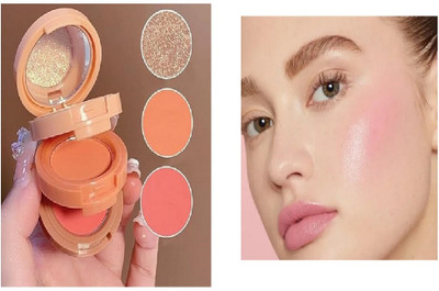Lui Pui waterproof best blusher for eyeshadow makeup pack of 1(multicolor)