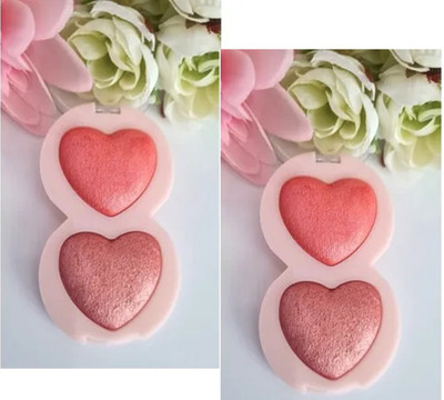 Jiwoo Use Matte & shimmer pressed pink blusher palette(muliti color)
