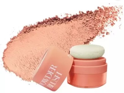 AFARAXIA 3D Powder Matte Blush Soft Light Mushroom Blush Easy to Blend Makeup(CORAL RED)