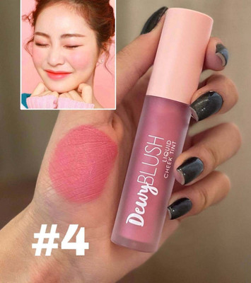 MYEONG Peach Shadse Soft Velvet Liquid Blush Makeup Dewy Finish Creamy Blush(Peach)