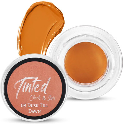 MYEONG 3 in 1 Dusk Till Dawn Lip & Cheek Tint Cheeks Highly Pigmented Eyelid(Orange)