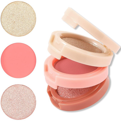 MYEONG 3-in-1 Eyeshadow And Blush Matte & Shimmery Finish Kit(Multi Shades)