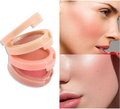 BLUEMERMAID BEST BLUSHER KIT 3 IN 1 MATTE & SHIMMER FORMULA(MULTI COLOR)