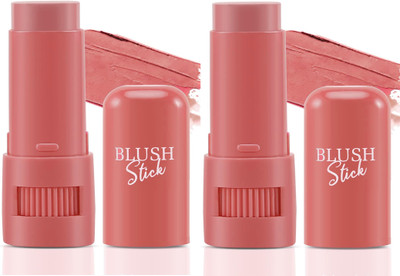 ADJD Combo Blush Stick For Cheeks Peach Tinted Solid Multi-Stick For Eyes Lips Cream(Peach)