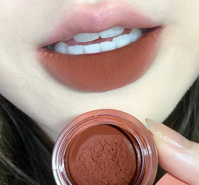Latixmat Cheek Blush Cream Pigment Paste Waterproof Long Lasting Soft Color(Caremal)