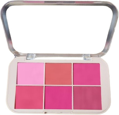 Latixmat 6 Color Pressed Powder High Pigment Makeup Matte Blusher Blush Palette(Multicolor)