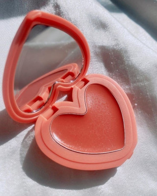 Jiwoo Heart-shaped cheek cream for muliti use(Coral peach)