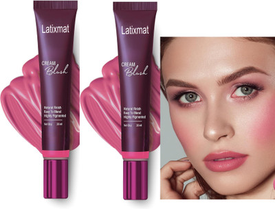 Latixmat Combo Cream Blush Highly Pigmented & Dewy Finish(PINK PASSION)