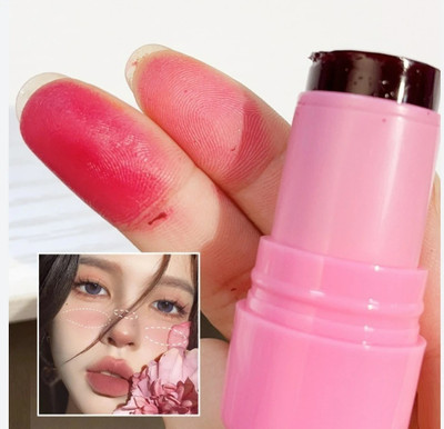 Arcanuy MULTI USE CREAMY MATTE FINISH WATER PROOF & LONG LASTING BLUSHER STICK(PEACH PINK)