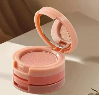 EVERERIN Highlighter Kit, 3 in 1 Makeup Pressed Powder Palette Shimmer(multi color)