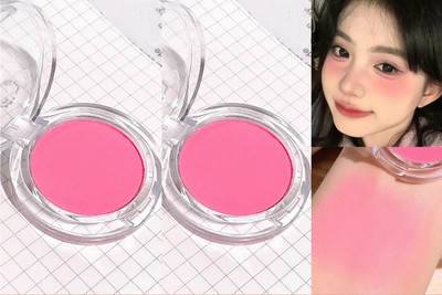 tanvi27 New Makeup Blusher Palette Cheek Contour Pink Waterproof(PEACH PINK)