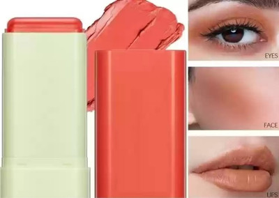 THTC Smooth creamy stick for ,ulti use makeup blusher(orange)