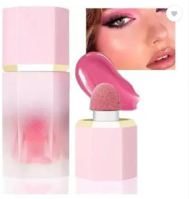 USBK Liquid Cheek Blush Moisturizing Soft Cream Face Blush For Face Eyes And Lips(PINK)