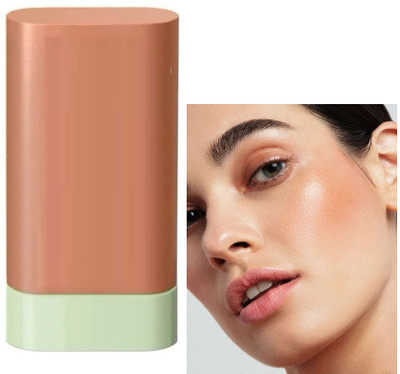 Emijun Stick Shadow Lips Cheek Blusher Creamy Makeup(BROWN)