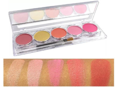 GFSU - GO FOR SOMETHING UNIQUE professional 5 in 1 matte Finish Blusher Palette(Multi)