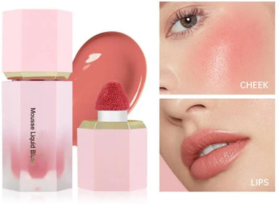 tanvi27 Liquid Blush for Face Cheeks Soft Cream Blush Makeup,(PEACH)