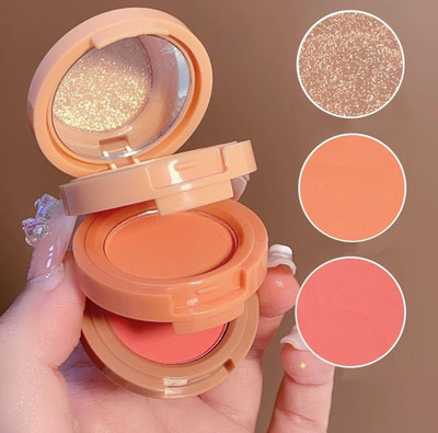 GFSU - GO FOR SOMETHING UNIQUE 3in1 Makeup Blusher For Women(multi color)