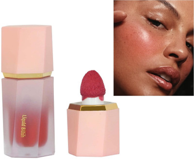 nn Long-lasting | Buildable & Blendable | All Skin Types Liquid Blusher(Dark Pink)