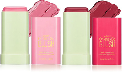 adbeni Imported On the Glow Tinted Moisture Stick | Natural Dewy Finish | Pack Of 2(FLUER-RUBY)