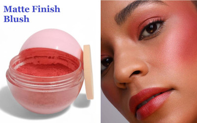 GABBU Face Blusher for Face Makeup | Matte Finish, Highly Pigmented & Lightweight(PINK)
