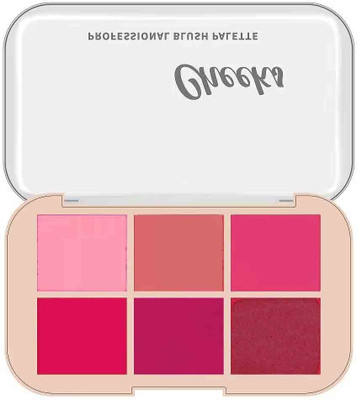 HUZURLU Blush Play Ultra Pigmented and Blendable for Natural Glow Blusher Palette(NEW ATTITUDE)