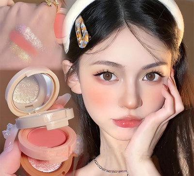MYEONG 3-in-1 Makeup Glow Face Pressed Powder Palette(Multi Shade)