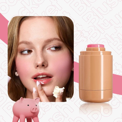 GABBU Pocket Blush Stick Peach Multi-Functional Lip & Cheek Stick(Peach)