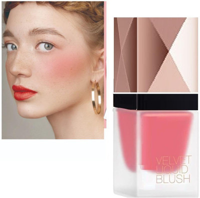 Yuency MUTED PEACH VELVET TOUCH SOFT LIQUID BLUSH MAKEUP .(PEACH)