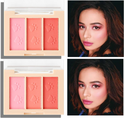 REIMICHI Love your cheeks 3 color matte palette(multi colour)