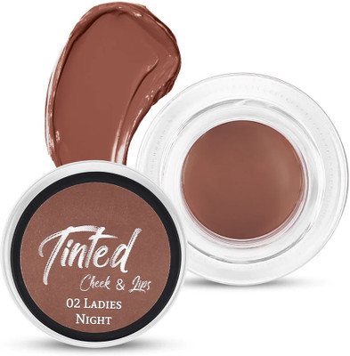MYEONG 3 in 1 Lips Ladies Night & Cheek Tint Cheeks Highly Pigmented Eyelid(Brown)
