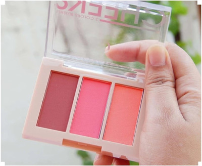 AFARAXIA Ultra Blush Matte and Shimmer Blusher Palette(muliti colour)