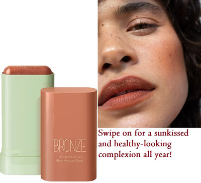 AFARAXIA Lightweight Multi-Stick for Face Eyes & Lip Longlasting 3in1 Multi-Use(brown)