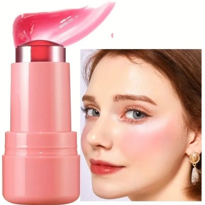 WOONGMI Waterproof Multi-Use Blush for Lips & Cheeks, All Skin Tones,(Red)