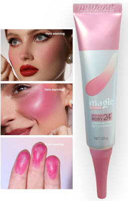 tanvi27 Magic Color Changing Blush Cream, Temperature Change Pink Blush for Cheeks & Lip(WHITE)