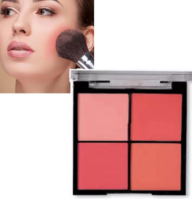 Sheny 4 in 1 matte blusher & highlighter pallette(MULTICOLOR)