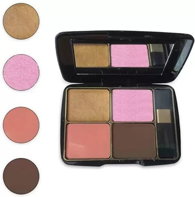 Amaryllis Perfect Blusher & Highliter ,Face Makeup Palette(Multicolor)