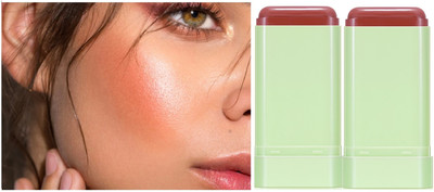 GABBU Blush for Cheeks Lumi-Matte Flendable inish Lightweight Easily Bleandable(BROWN)