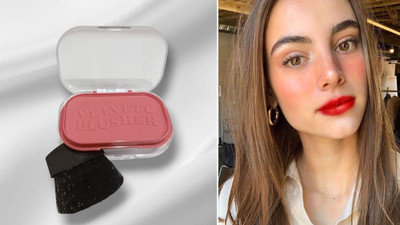 GABBU Professional Blusher with highly bendable shades02(ROSE PINK)