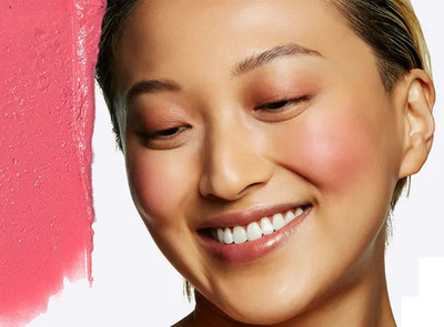 AFARAXIA Creamy blusher face makuep lightwet and long lasting(drack pink)