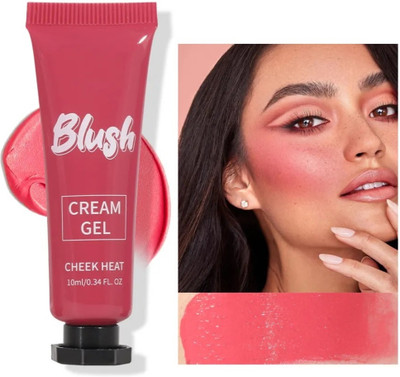 THTC Soft Cream Blush for Cheeks, High-pigmented, Long-Wearing, Waterproof(fuchsia spark)